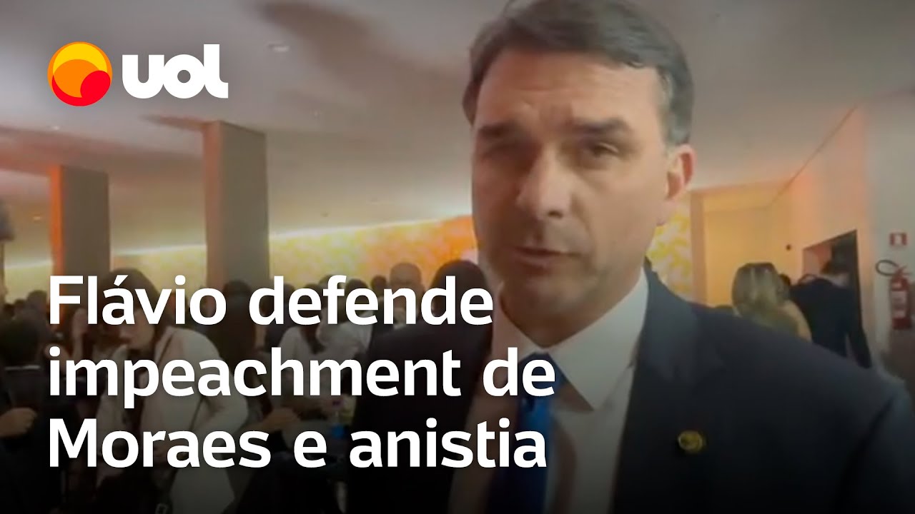 Flavio defende impeachment de Moraes e anistia após áudios de Bolsonaro e Malafaia serem revelados