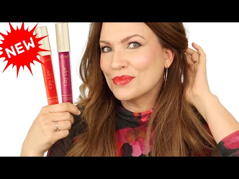 City Lips Plumping Lip Gloss - Try on & SWATCHES NEW SHADES RASPBERRY & CHERRY!