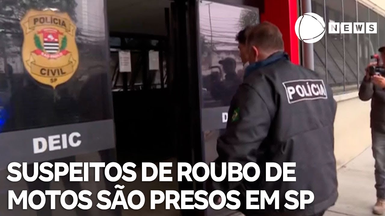 Suspeitos de envolvimento com roubo de motos são presos