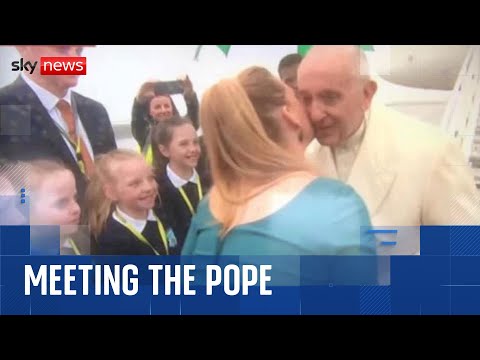 Sky News meets woman who broke protocol and hugged the Pope