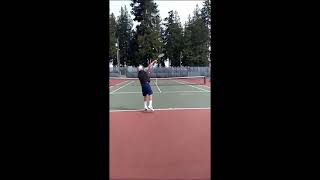 Bob trying to develop kick serve