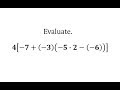 Order of Operations and Simplification