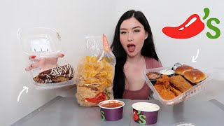 CHILIS MUKBANG: TRIPLE DIPPER, CHIPS & SALSA + PEANUT BUTTER PIE