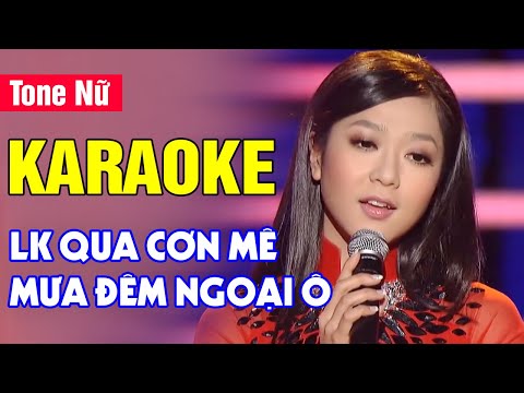 Qua Cơn Mê, Mưa Đêm Ngoại Ô Karaoke Tone Nữ | Hà Thanh Xuân | Asia Karaoke Beat Chuẩn