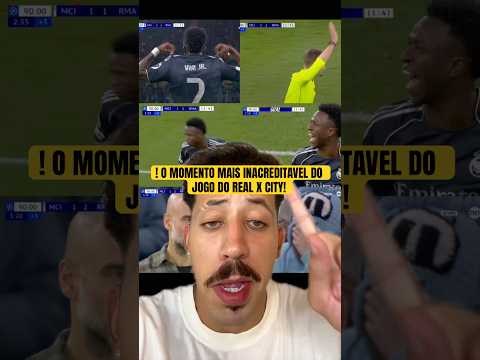 O MOMENTO MAIS INACREDITAVEL DO JOGO DO REAL X CITY! #futebol