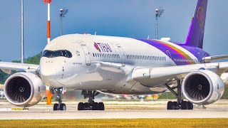 2+ HOURS PLANE SPOTTING at MUNICH AIRPORT MUC | 4K | Close Up Aircraft LANDINGS  & TAKEOFFS (2023)