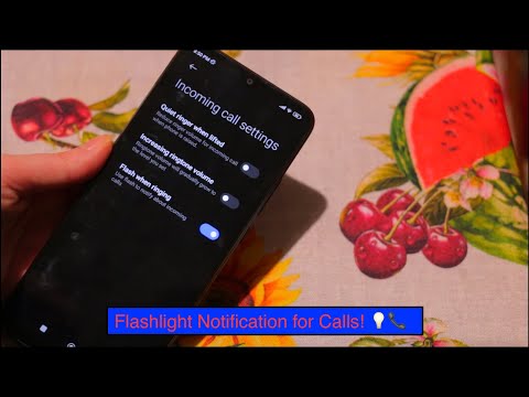 Redmi: How to Activate Flashlight Notifications for Incoming Calls