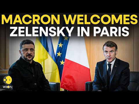 Zelensky In France LIVE: France's Macron Welcomes Ukraine's Zelenskiy at Elysee Presidential Palace