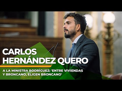 Hernández Quero, a la ministra Rodríguez: 'Entre viviendas y Broncano, eligen Broncano'