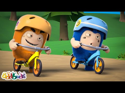 Bike Trials 🚲 | ODDBODS 😂 | Old MacDonald's Farm | Funny Cartoons for Kids