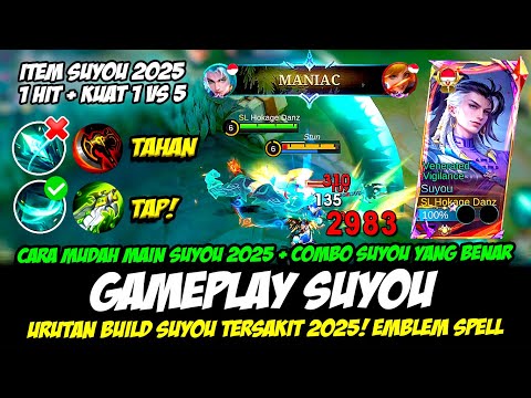 CARA MUDAH MAIN SUYOU 2025 + COMBO SUYOU TERBARU❗BUILD SUYOU TERSAKIT❗GAMEPLAY SUYOU TOP GLOBAL