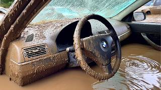 Man Buys 4 FLOODED CARS for $2,150 and RESTORES them Back to New | by @MrZhangsDetailing