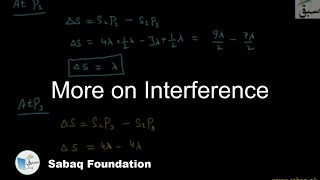 More on Interference
