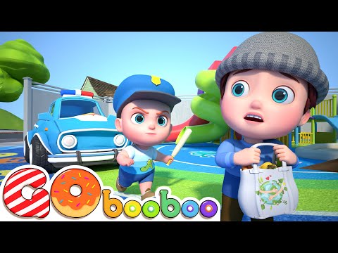 Baby Police Officer Chase Thief 👮‍♂ | Police Officer Song | GoBooBoo Kids Songs & Nursery Rhymes