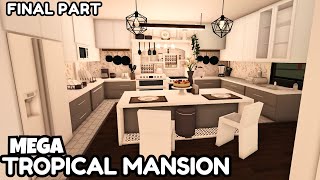 *PART 3* MEGA Tropical Bloxburg MANSION: 2nd Floor Interior Build