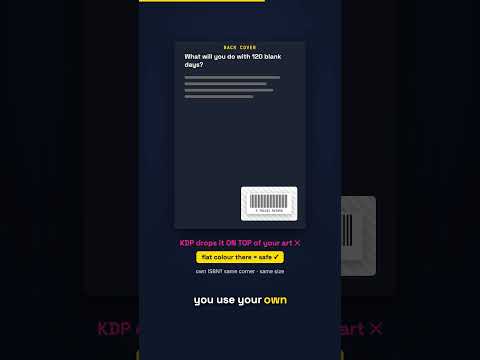 Never design this corner of your KDP book cover