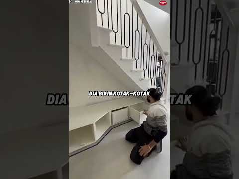 Cowok itu Ubah Ruang Bawah Tangga Jadi Kamar Cozy