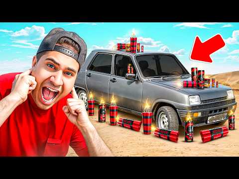 چهارشنبه سوری توی کوچیک ترین ماشین جهان!😱😂