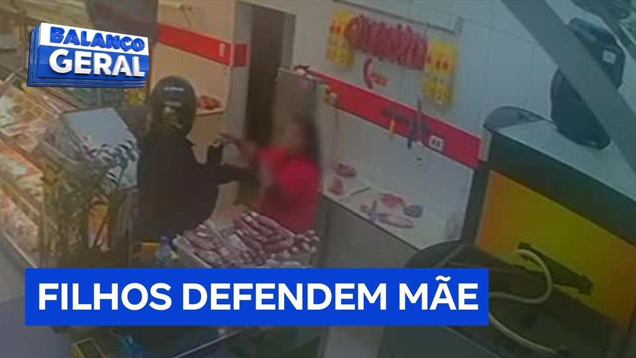 Filhos enfrentam criminosos armados para proteger mãe durante assalto em São Paulo