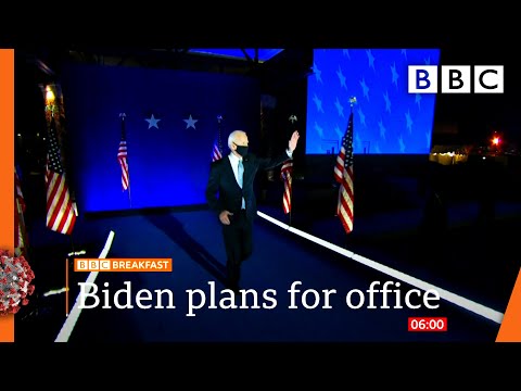 Joe Biden pushes forward with plans for office 🇺🇸 US Election @BBC News live – BBC