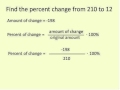 Percent Change and Speed Calculations