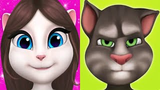 My Talking Tom vs My Talking Angela Tom lvl 129 Angela lvl 121 ios Andriod Gameplay 2025 Ep4584