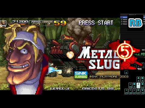 2003 [60fps] Metal Slug 5 (Euro) Speedrun 19m00s ALL