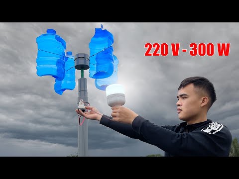 Extremely simple wind generator! Voltage 220V - Save monthly electricity bill from PVC pipe!