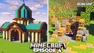 Trading Hall + Enchanting Table | Minecraft Survival! (#4)