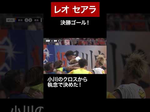 【8/23 新潟戦】#小川諒也 からのクロスを #レオセアラ が執念のシュート！#鹿島アントラーズ #shorts