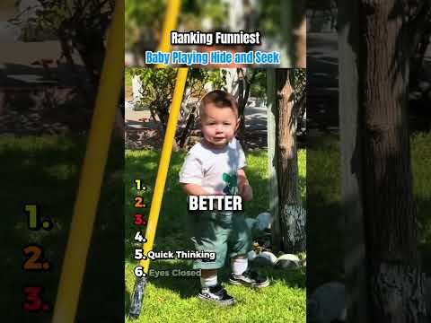 Ranking Funniest Baby Playing Hide and Seek #baby #parents