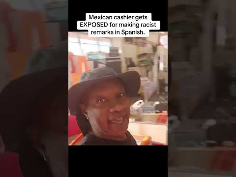 Mexican cashier gets EXPOSED for being racist in Spanish #trending #shorts #viralvideo #shortvideo