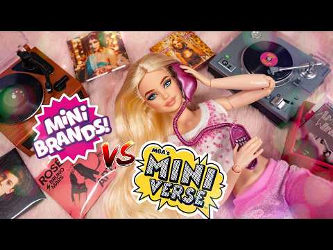 Versus : Mini Brands Vinyl vs  MGA’s Miniverse Real Music Vinyl | Which Is Better For Barbie?