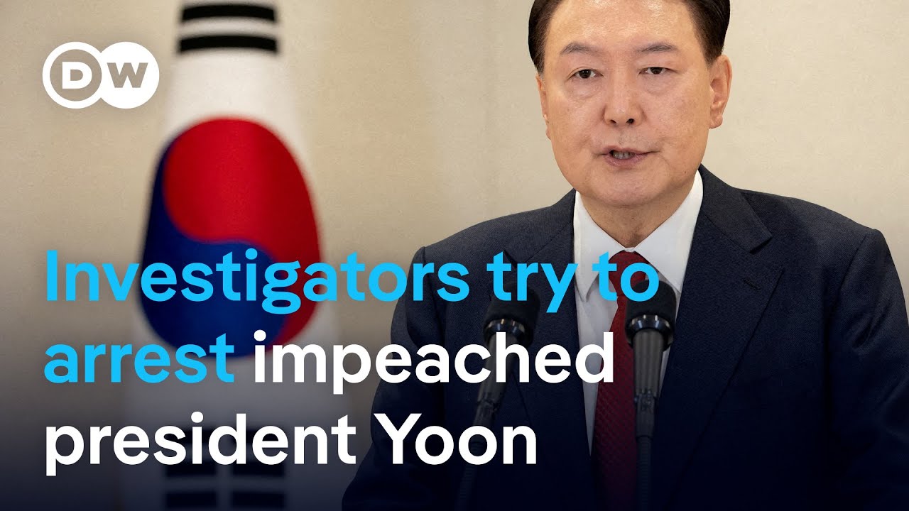 South Korea martial law scandal: Investigators to arrest impeached president Yoon Suk Yeol | DW News