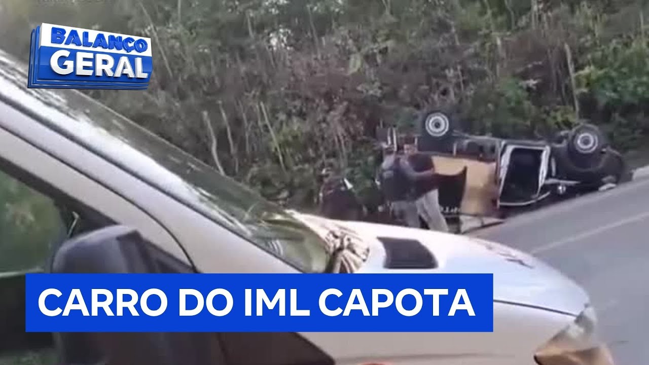 Carro do IML capota enquanto transportava corpo de mulher no interior do Amazonas