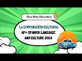 Cultural Comparison Insights for AP Spanish Exam 2024