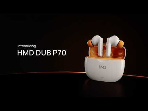 HMD DUB P70 Wireless Earbuds | Clear Calls with 4 Mic AI-ENC, DUB Platinum Sound with Bass Boost