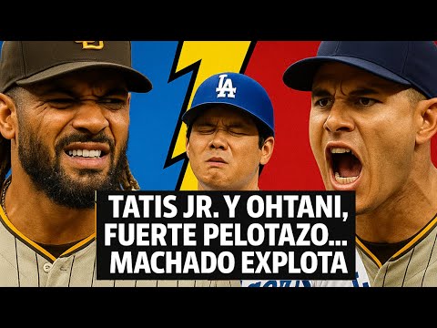 Padres vs Dodgers se Sale de Control: Pelotazos a Ohtani y Tatis Jr. MACHADO EXPLOTA