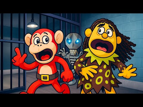 ¡ROBOT MALVADO NOS ATRAPÓ! 😱 ESCAPE ÉPICO de la CÁRCEL en ROBLOX#monosilabo