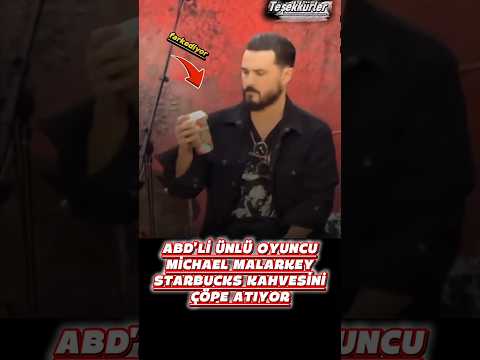 ÜNLÜ OYUNCU STARBUCKS KAHVESİNİ ÇÖPE ATTI #keşfet #gazze #trending #filistin #viralvideo