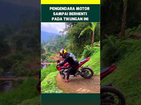 Dia sampai berhenti pada tikungan ini #shorts