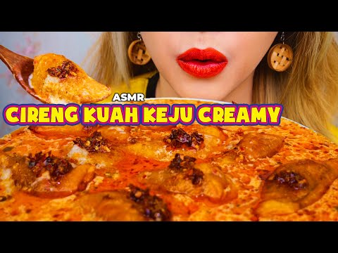 RAME TIKTOK LAGI 🔥 ASMR CIRENG ISI KEJU AYAM SUWIR KUAH KEJU CREAMY😋| ASMR Indonesia