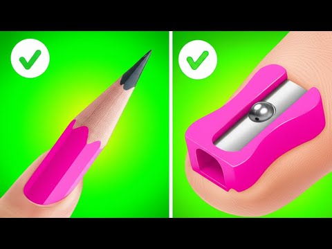 Yeni Eğitim Yılı İçin Çılgın Kendin Yap Okul Gereçleri Tüyoları 🤓 Karton vs 3D Kalem!