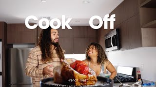 2 levels of French Toast : Husband & Wife Cook Off