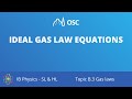 Exploring Ideal Gas Law Equations