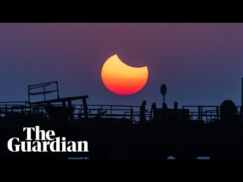 ‘Ring of fire’ eclipse seen across the US and parts of South America – watch live