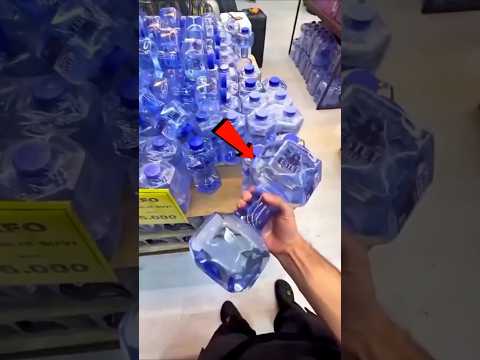 Why this company created WATER BOTTLE 🤔 in the SHAPE of DUMBBELL? #shorts
