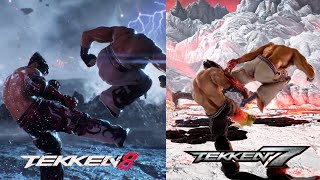 Tekken 8 vs Tekken 7 - Early Graphics Video Comparison