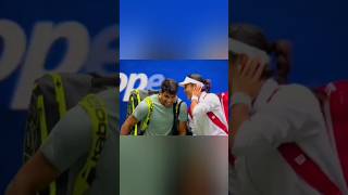 Emma Raducanu and Carlos Alcaraz "chemistry" at #usopen #carlosalcaraz #emmaraducanu