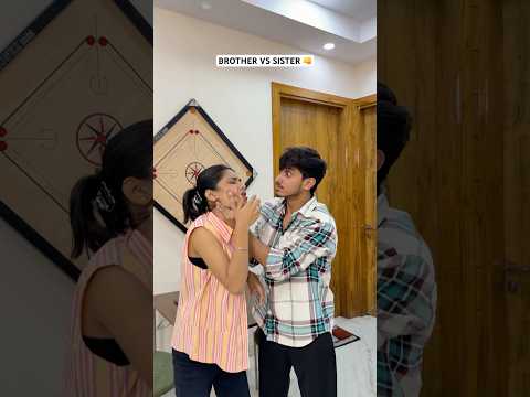 Brother vs Sister 😂👊 #funnyvideo #brother #siblings #sister #bhaibehan #explore